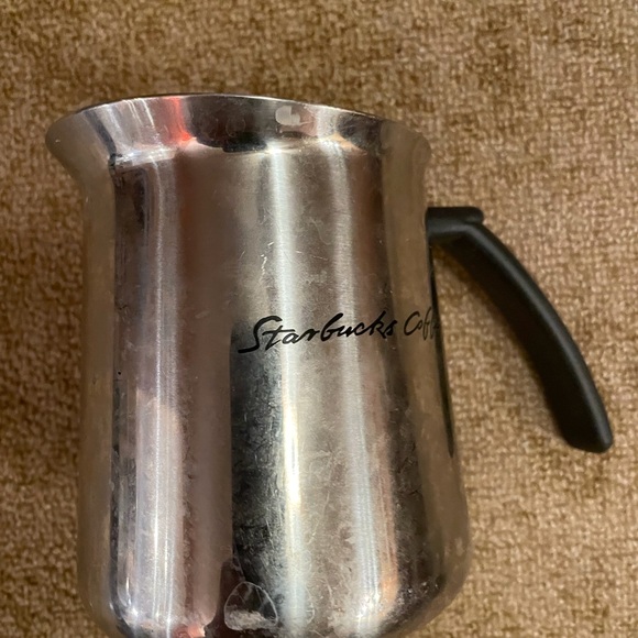 Starbucks Silver Milk Frothing Pitcher set - Picture 3 of 6